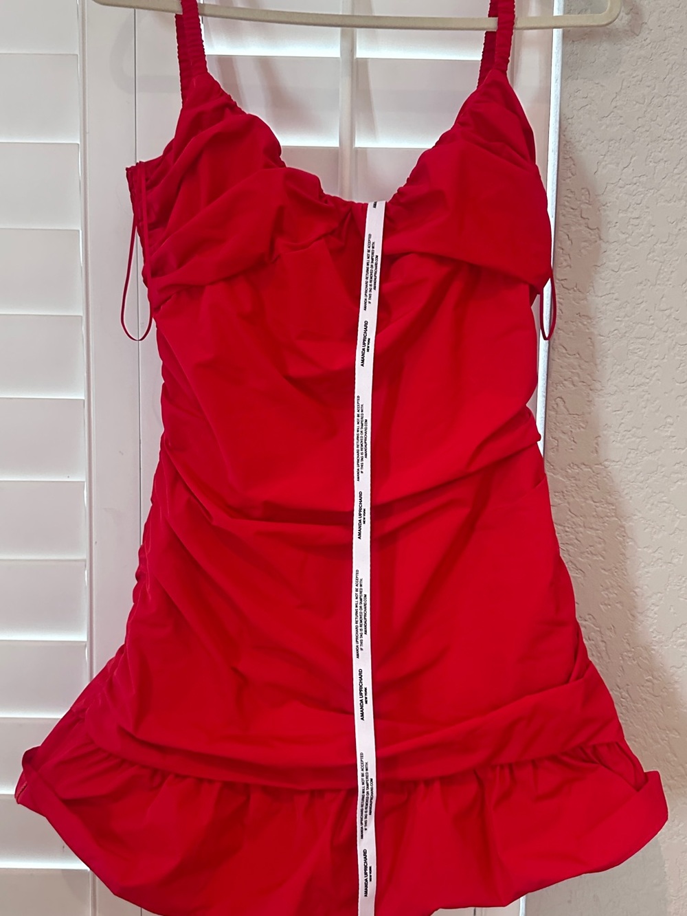 NWT Amanda Uprichard red mini dress in size Large